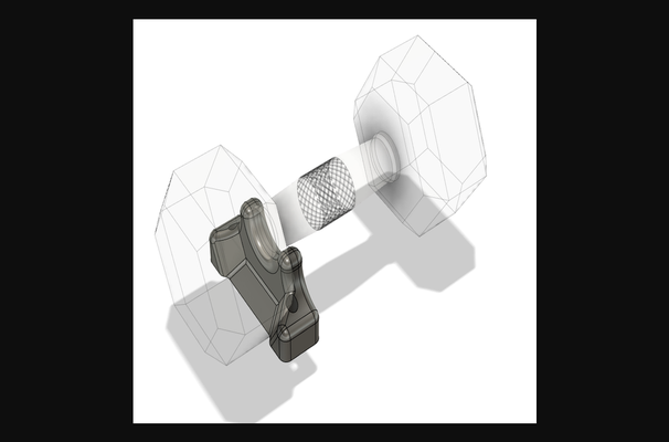 salak kulp destek raf by dürüst g indir bedava stl model basılabilirler com 3d modeller ev halkı ofis şeytani egzersiz dambıl ağırlıklar halter tutucu 3d print model - Mito3D