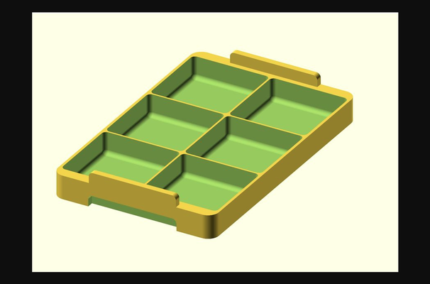 paramétrico modular cajas by mc volar descargar gratis stl modelo imprimibles com 3d modelos pasatiempo hacedores organizadores caja apilable personalizable parametrizable 3d print model - Mito3D