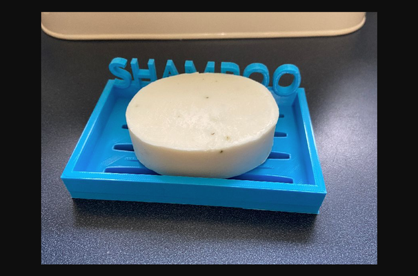 xampu barra prato by emily baixar livre stl modelo printables 3d modelos casa banheiro saboneteira minimalismo shampooholder 3d print model - Mito3D