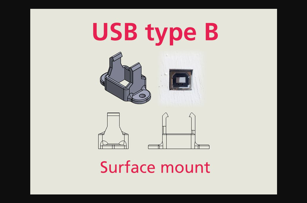 usb type surface monter arduino by droopas télécharger libre stl modèle imprimables com 3d modèles loisir fabricants électronique chose universelle 3d print model - Mito3D