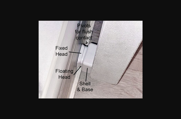magnético perfil flutuando cabeça porta médio puxar by stevejohnsen baixar livre stl modelo printables 3d modelos casa banheiro batente discreto thingiverse maçaneta 3d print model - Mito3D