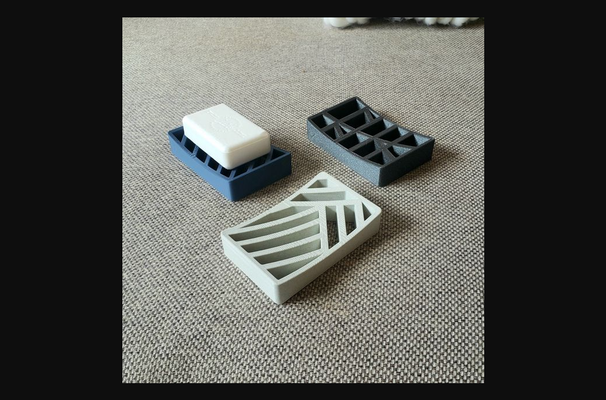 3 sapone piatti by chavant fou 3d scarica gratuito stl modello printables com modelli domestico bagno organizzatore porta detersivo per i accessori 3d print model - Mito3D