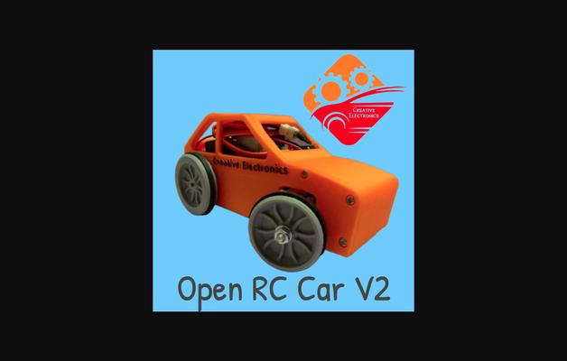 open rc car by creative electronics download free stl model printablescom 3d models hobby & makers robotics diy remote openrc controlled 3d print model - Mito3D