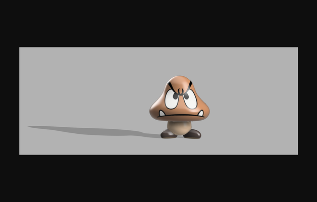 goomba by zeb 3d download frei stl modell druckbares modelle gadgets video spiele dekoration mario spiel nintendo gaming 3d print model - Mito3D