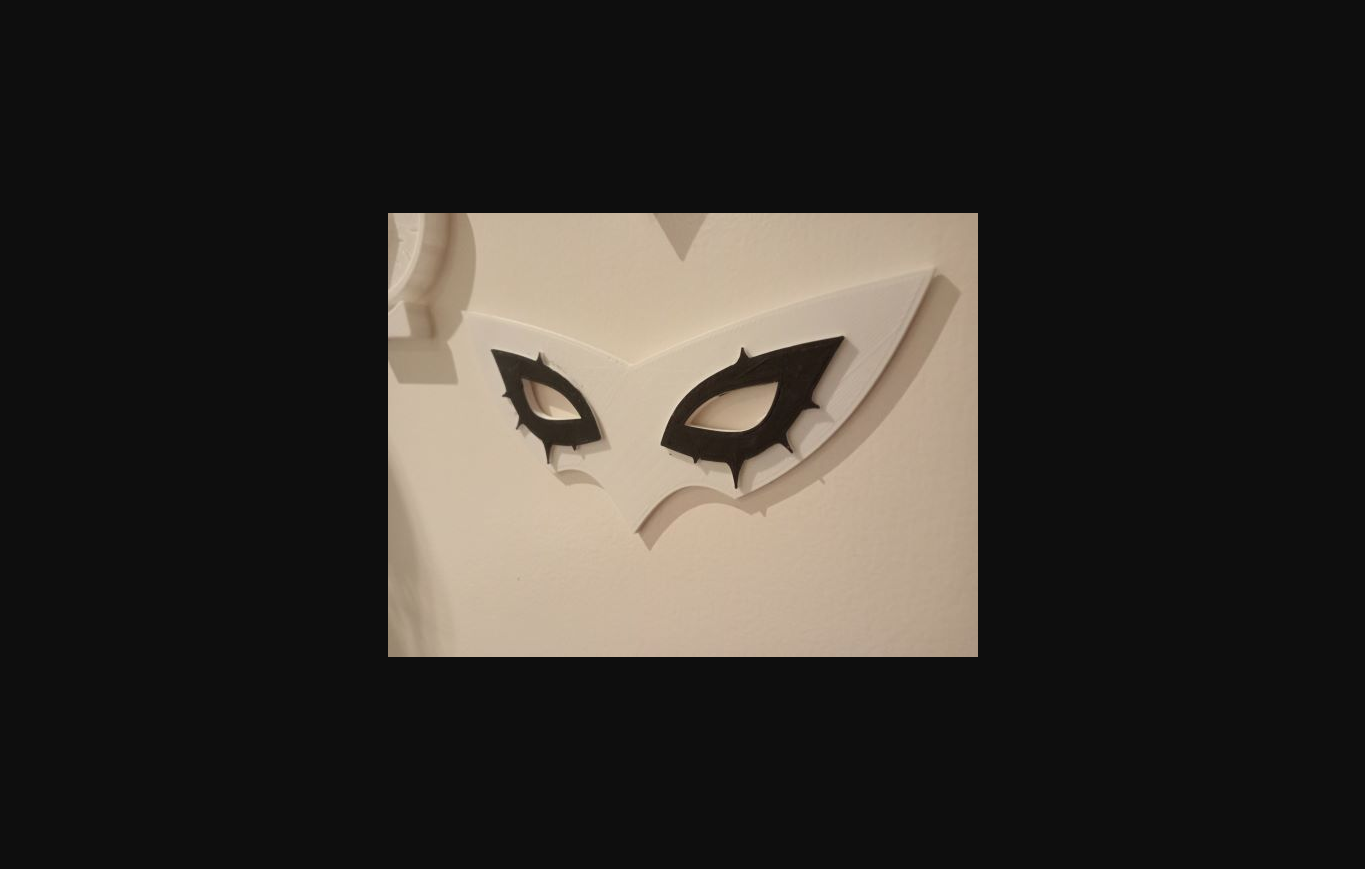 2 5d burlone maschera persona 5 by nicehuman scarica gratuito stl modello printables com 3d modelli arte design 2d piatti loghi thingiverse persona5 jokermask 3D print model - Mito3D