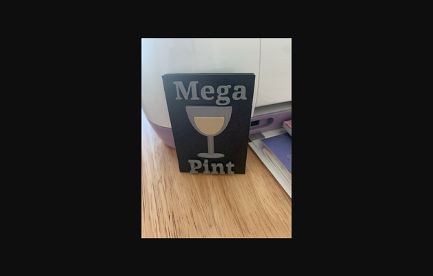 mega pinta frigo magnete by loren scarica gratuito stl modello printables com 3d modelli domestico cucina bicchiere vino calamita frigorifero 3d print model - Mito3D