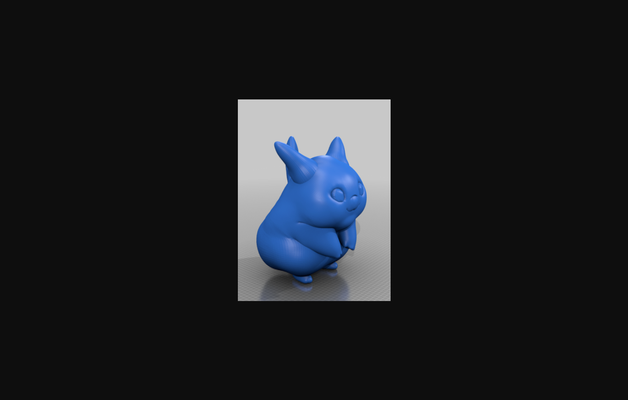 botero pikachu - chubby by c4consultant download free stl model printablescom 3d models art & design sculptures pokemon chunk 3d print model - Mito3D