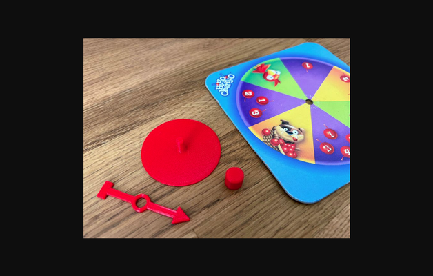 genérico borda jogos spinner hi ho cherry substituição by batizado baixar livre stl modelo printables 3d modelos brinquedos jogo tabuleiro acessórios seta 3d print model - Mito3D