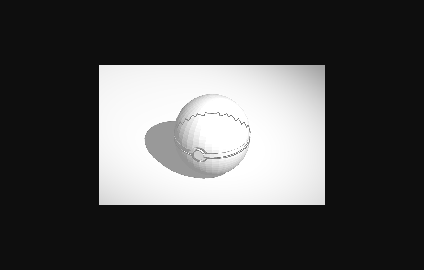 pok ball by heromberg download free stl model printablescom 3d models toys & games action figures statues 3D print model - Mito3D