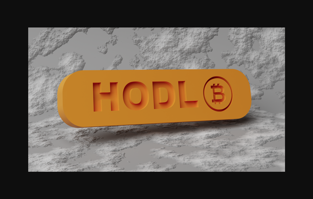 bitcoin mıknatıs by teşekkürler indir bedava stl model basılabilirler com 3d modeller ev halkı dekor buzdolabı mıknatısı hodl 3d print model - Mito3D