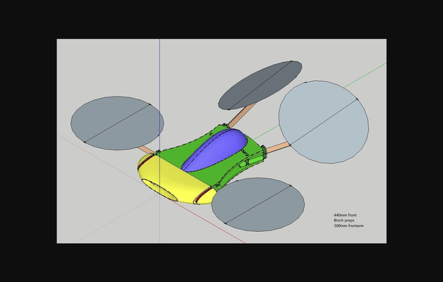 big v by 67bope baixar livre stl modelo printables 3d modelos passatempo fabricantes rc robótica quad quadcopter thingiverse quadro 3d print model - Mito3D