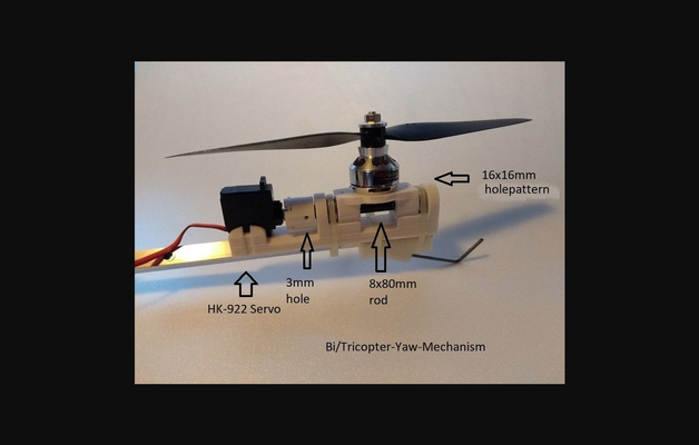 tricóptero ii by 67bope descargar gratis stl modelo imprimibles com 3d modelos pasatiempo hacedores rc robótica cuadro cuadricóptero zumbido fpv thingiverse 3d print model - Mito3D