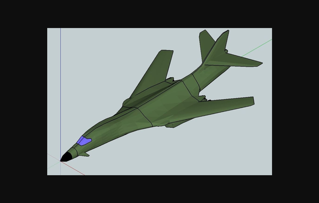 rockwell b 1 lanceiro by 67bope baixar livre stl modelo printables 3d modelos brinquedos jogos veículos aeronave avião thingiverse bombardeiro osso 3d print model - Mito3D