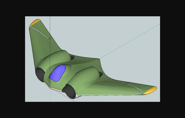 horten 229 by 67bope scarica gratuito stl modello printables com 3d modelli giocattoli giochi veicoli aeromobili jet volare aereo rcairplane 3d print model - Mito3D