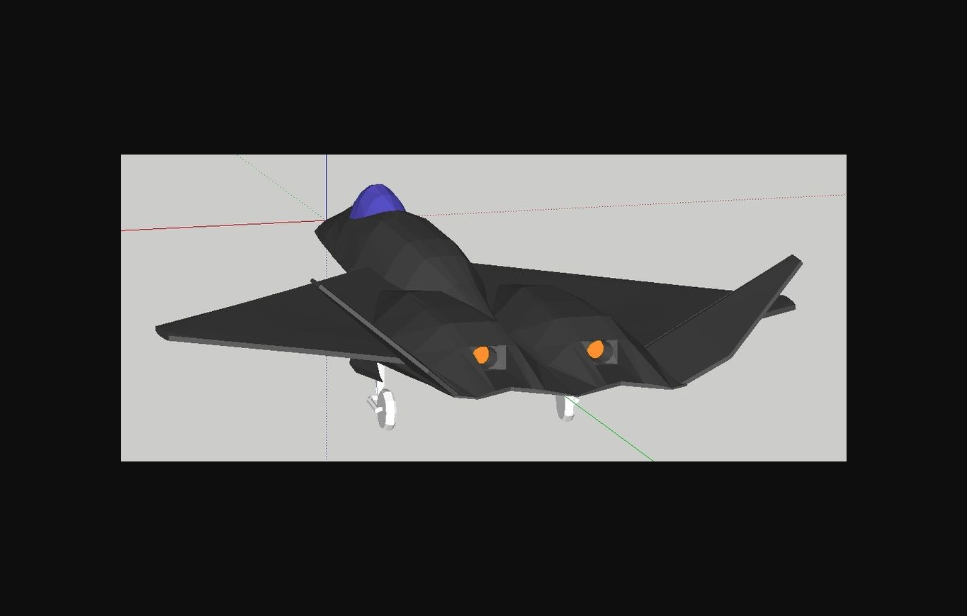 northrop yf-23 black widow ii by 67bope download free stl model printablescom 3d models toys & games vehicles stealth aircraft jet airplane thingiverse 3D print model - Mito3D