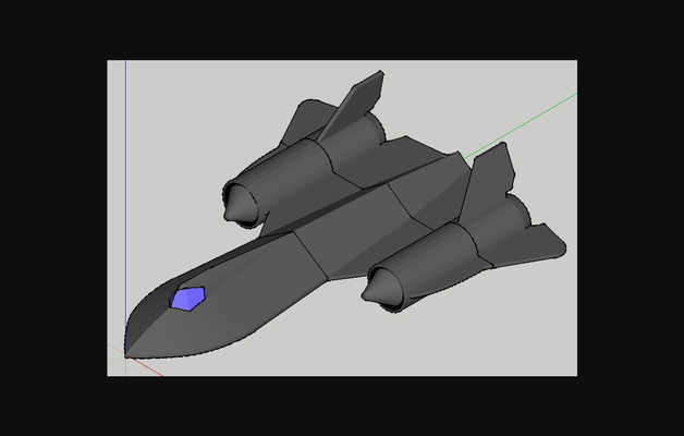 lockheed sr-71 blackbird by 67bope download free stl model printablescom 3d models hobby & makers rc robotics aircraft airplane thingiverse deltawing rcaircraft 3d print model - Mito3D