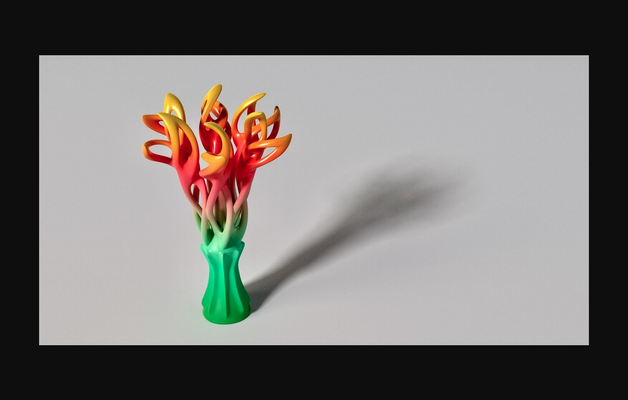 blume of abstraktion by rossmacher download frei stl modell druckbares 3d modelle kunst design skulpturen dekoration trophäe 3d print model - Mito3D