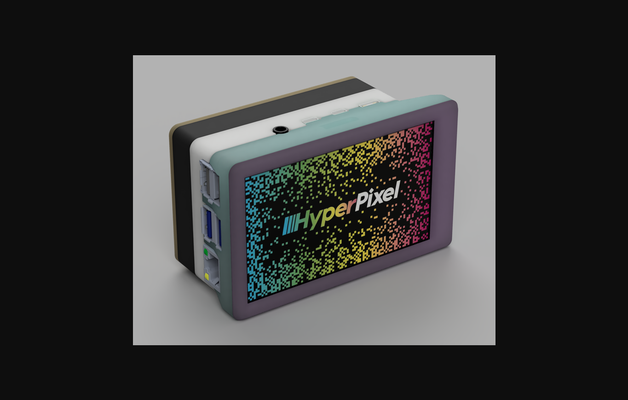 raspberry pi hq camera case hyperpixel style by fivesixzero download free stl model printablescom 3d models gadgets photo & video enclosure raspberrypi 3d print model - Mito3D