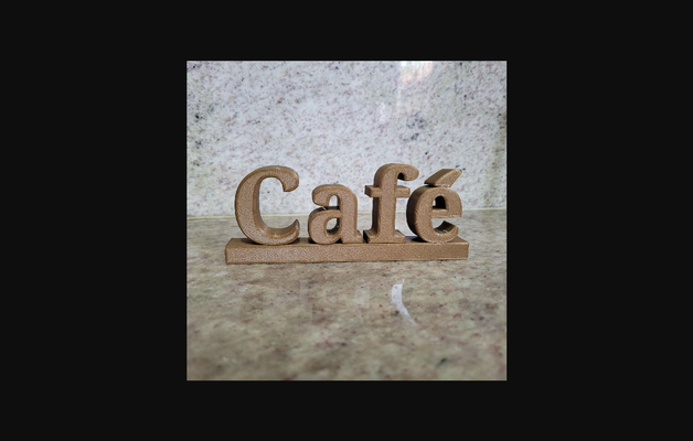 caffetteria parola by assisrmatheus scarica gratuito stl modello printables com 3d modelli domestico casa arredamento caffè nespresso bar dolce gusto 3d print model - Mito3D