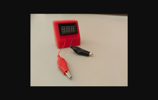 battery tester volt meter by creative electronics download free stl model printablescom 3d models hobby & makers tools 2in1 3d print model - Mito3D