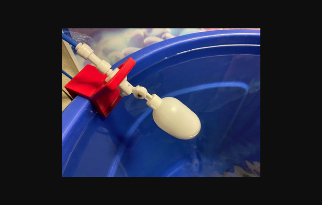 water stop saltwater mixing by tech kramer download free stl model printablescom 3d models household pets float aquarium valve thingiverse 3d print model - Mito3D