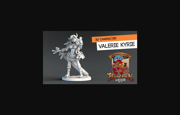 valerie kyrie by heribertohobby télécharger libre stl modèle imprimables com 3d modèles jouets jeux extérieur rpg chose universelle valkyrie 3d print model - Mito3D