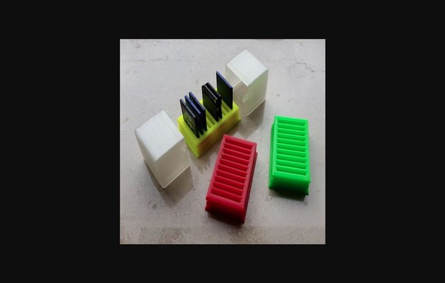 sd karten licou boîte by frankwl télécharger libre stl modèle imprimables com 3d modèles loisir fabricants idées carte sd chose universelle support 3d print model - Mito3D