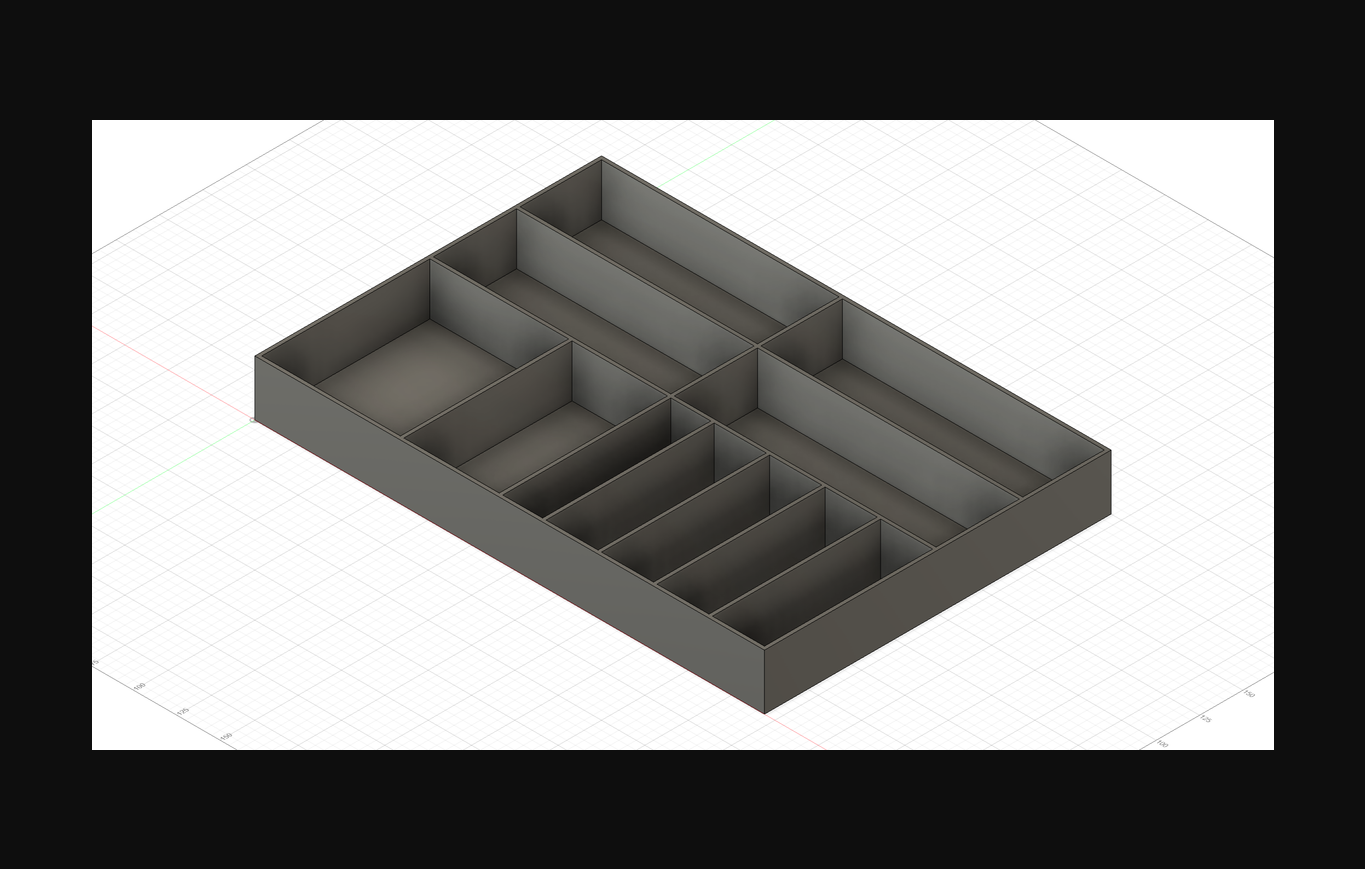 tiroir plateau ikea alex insert by paul télécharger libre stl modèle imprimables com 3d modèles loisir fabricants organisateurs organisateur tiroirs 3D print model - Mito3D