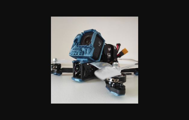 impulseur sommet cloner pièces by dani projets télécharger libre stl modèle imprimables com 3d modèles loisir fabricants rc robotique go pro crâne drone fpv monture gopro 3d print model - Mito3D