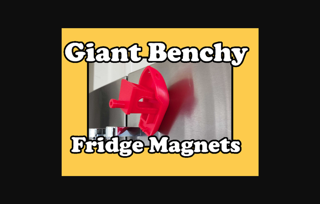 giant benchy fridge magnet by iqless download free stl model printablescom 3d models household home decor fridgemagnet 3d print model - Mito3D