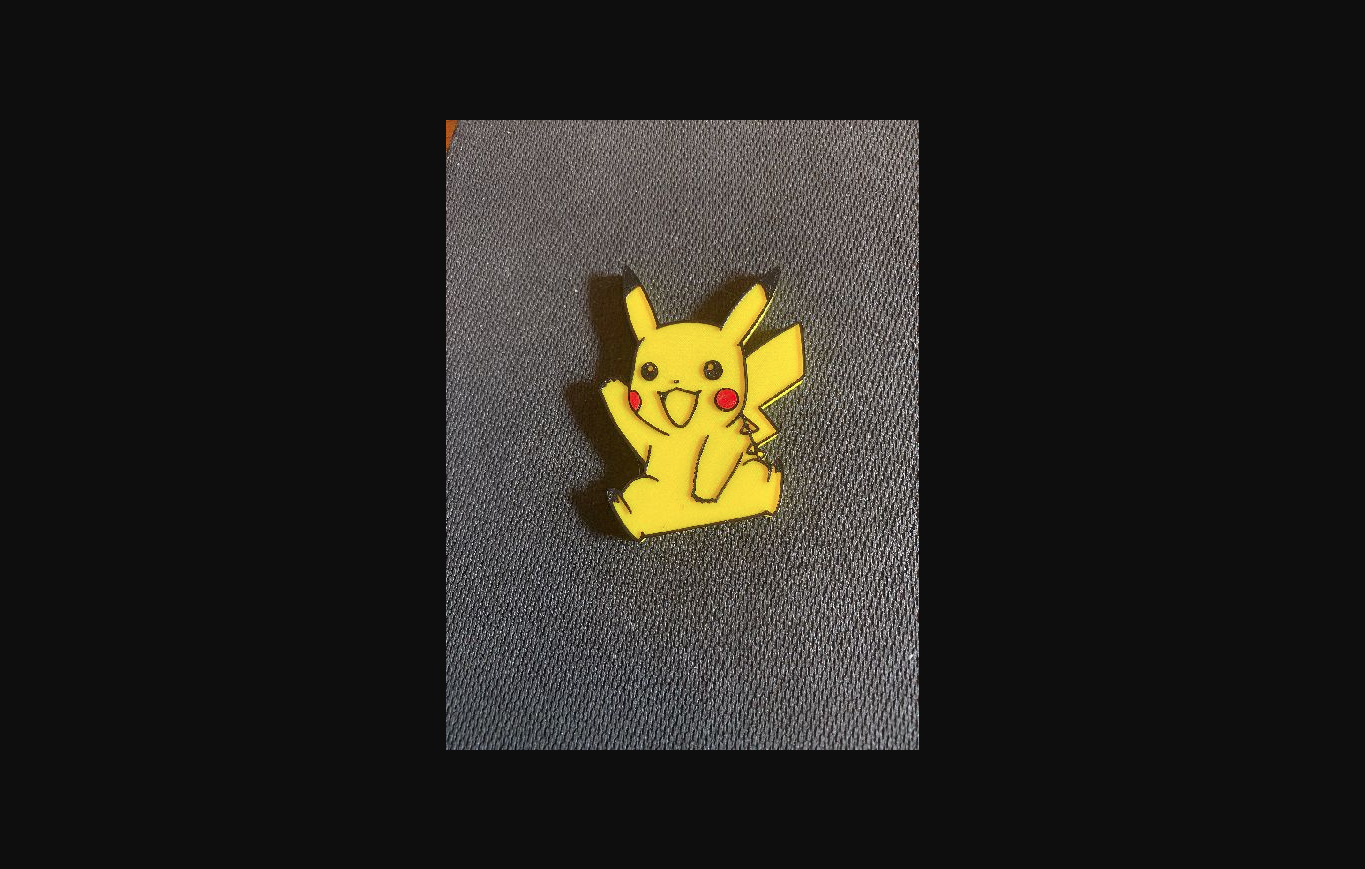 pikachu kühlschrank magnet by joka67 download frei stl modell druckbares 3d modelle haushalt küche pokémon kühlschrankmagnet 3D print model - Mito3D