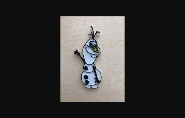 olaf magnet by el k a download free stl model printablescom 3d models household home decor magnets magnetka 3d print model - Mito3D