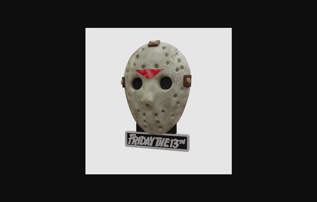 friday 13th fridge magnet by evilresident download free stl model printablescom 3d models household kitchen mask horror hockey movie 3d print model - Mito3D