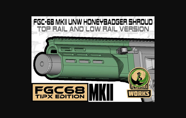 fgc 68 mkii honeybadger carril sudario conjunto by desenredar descargar gratis stl modelo imprimibles com 3d modelos deportes aire libre paintball fgc68 magfed fgc68mk2 fgc68mkii 3d print model - Mito3D