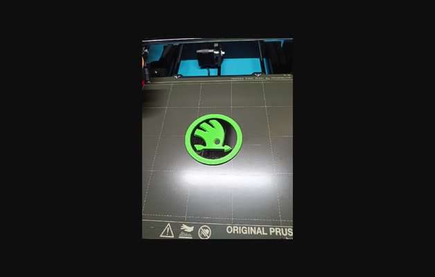 skoda logo by mishman118 descargar gratis stl modelo imprimibles com 3d modelos pasatiempo hacedores automotor 3d print model - Mito3D