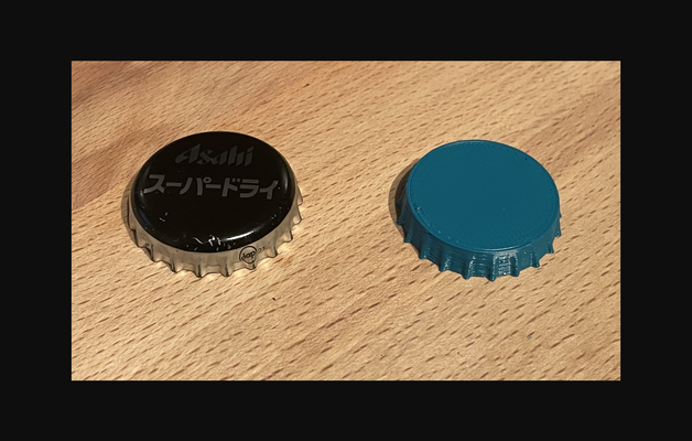 bottle cap to fridge magnet adapter by loicloic download free stl model printablescom 3d models household kitchen beercap bottlecap fridgemagnet 3d print model - Mito3D