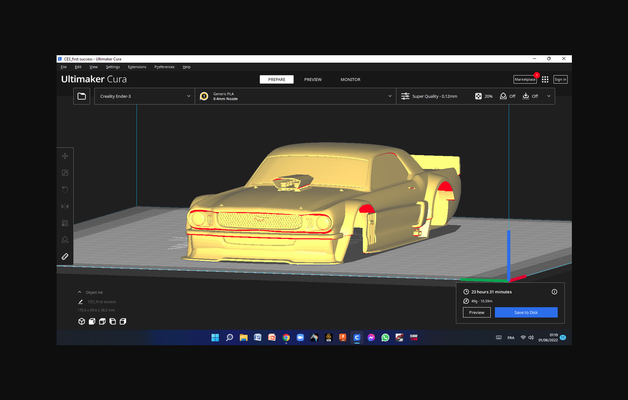 printable mustang rc car remix by fady download free stl model printablescom 3d models hobby & makers robotics rccar drift driftcar 3d print model - Mito3D