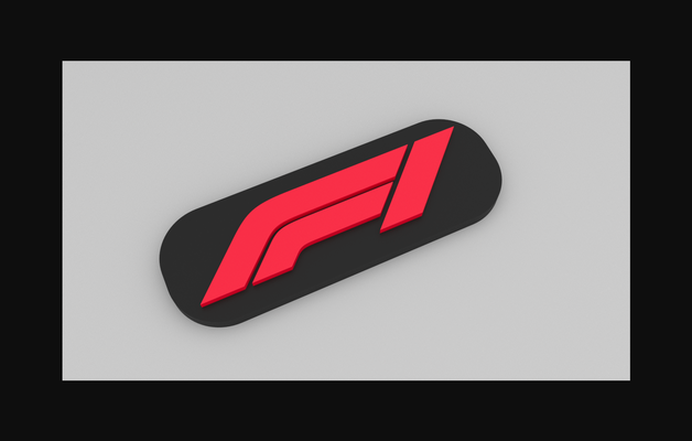 formel 1 kühlschrank magnet f1 logo by vector3dart download frei stl modell druckbares 3d modelle haushalt küche kühlschrankmagnet 3dlogo 3d print model - Mito3D