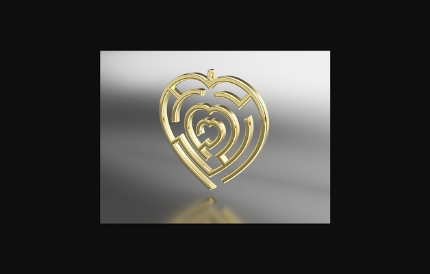 maze heart kolye by mishkin2 indir bedava stl model basılabilirler com 3d modeller moda kadin 3d print model - Mito3D