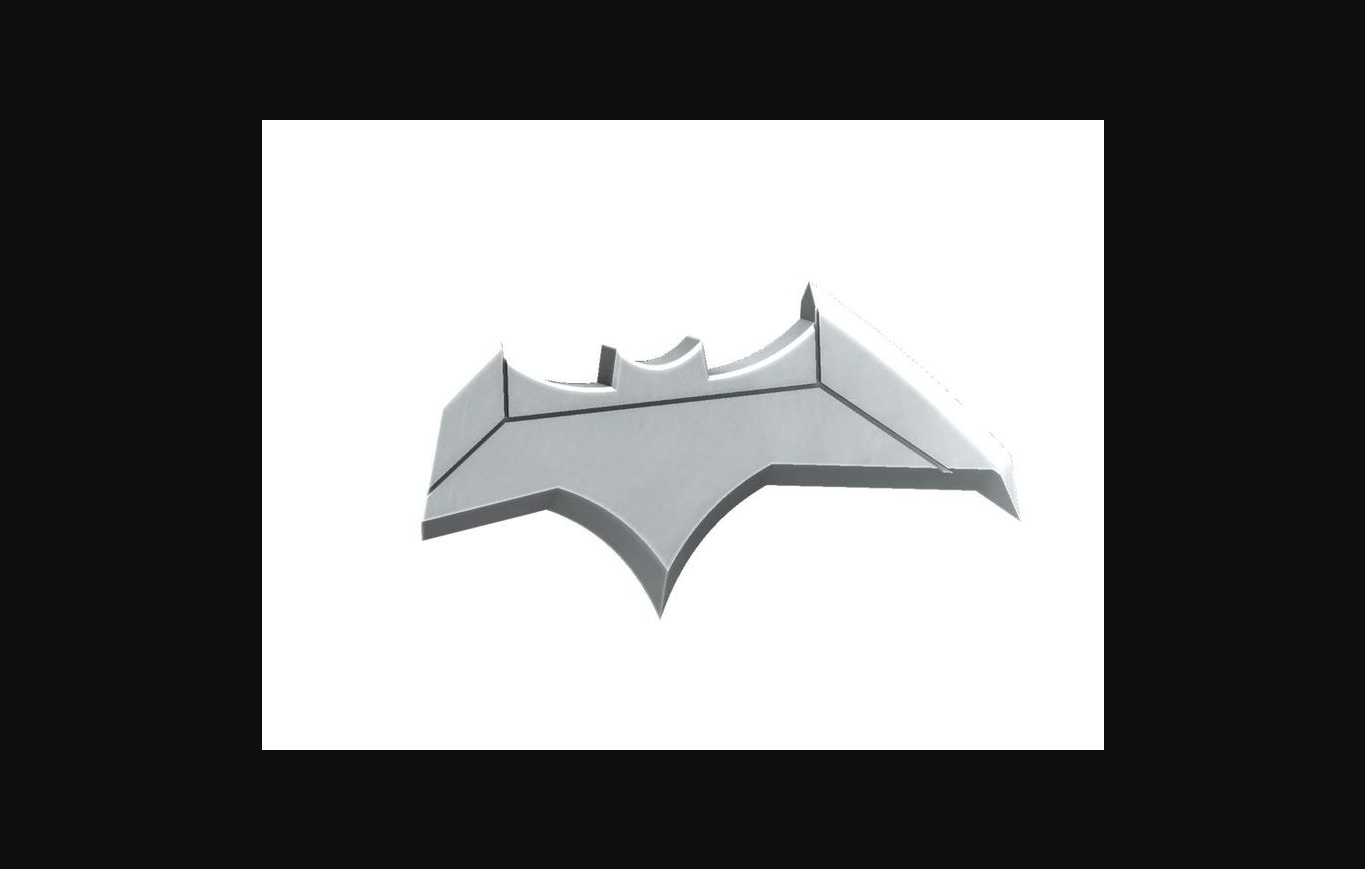 batarang - fridge magnet by referentiel download free stl model printablescom 3d models household kitchen bat batman cut 3D print model - Mito3D