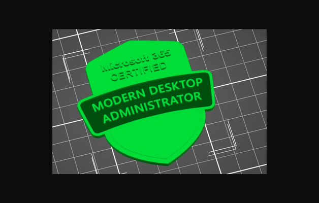 distintivo microsoft moderno administrador by rp209 baixar livre stl modelo printables 3d modelos fantasias acessórios traje 3d print model - Mito3D