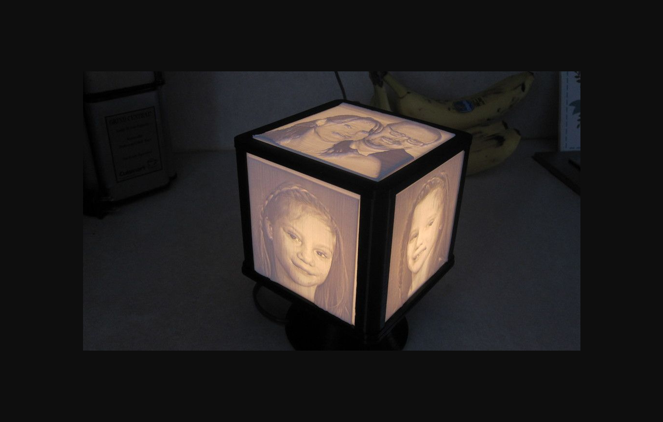 rotating lithophane box monoprice select mini by jim 248 download free stl model printablescom 3d models household house equipment thingiverse 3D print model - Mito3D