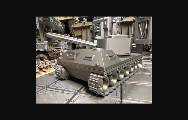 móvil artillería vehículo by roberto máximo descargar gratis stl modelo imprimibles com 3d modelos mesa miniaturas vehiculos máquinas terreno espacio martillo guerra 40k 3d print model - Mito3D