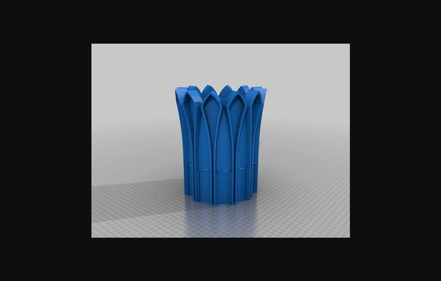 minoru yamasaki inspirado vaso derrote auditório by ehisforadam baixar livre stl modelo printables 3d modelos casa equipamento arquitetura thingiverse detroit menoruyamasaki 3d print model - Mito3D