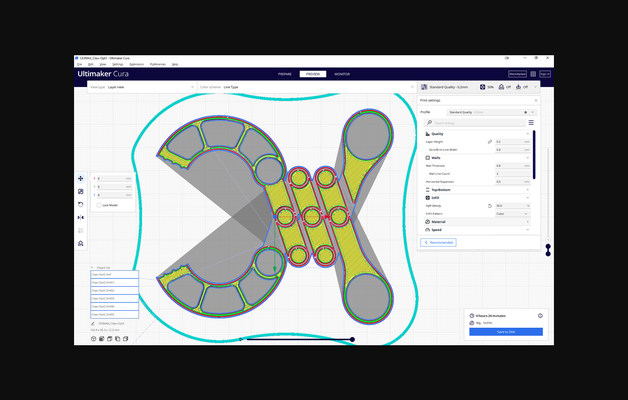 artiglio giocattolo v3 più grande divario on 1st strato by questa volta scarica gratuito stl modello printables com 3d modelli giocattoli giochi 3d print model - Mito3D