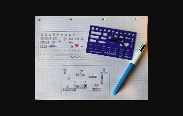 gioco prototipazione stencil by hzzzzln scarica gratuito stl modello printables com 3d modelli arte design 2d piatti loghi video disegno 3d print model - Mito3D