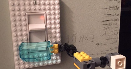 Lego compatible decora ligero cambiar interruptor cubierta carcasa funda edzed descargar gratis stl modelo imprimiblescom 3d modelos juguetes juegos edificio lego legocompatible luz Interruptor 3d print model - Mito3D