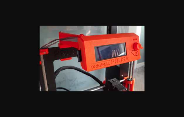 lcd binmek prusa mk3 by wulfn indir bedava stl model basılabilirler com 3d modeller yazıcılar parçalar yükseltmeler prusai3mk3 lcdmount 3d print model - Mito3D