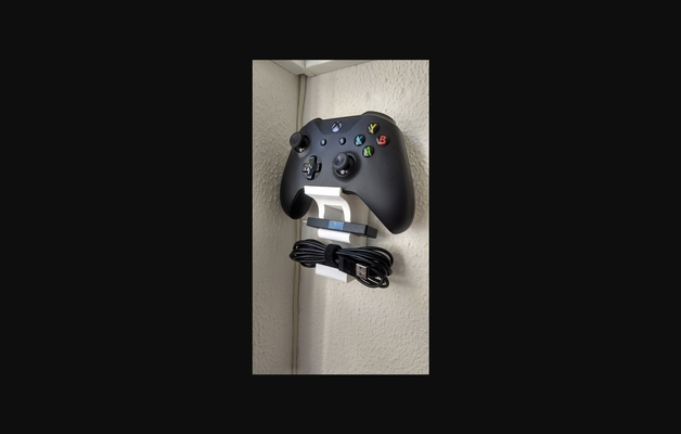 xbox controller pc parete montare by icypalm scarica gratuito stl modello printables com 3d modelli domestico ufficio wall mount thingiverse 3d print model - Mito3D