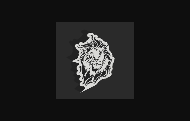 negative lion by design & deco 3d download free stl model printablescom models art wall-mounted decoration wall wallmount stencil 3d print model - Mito3D